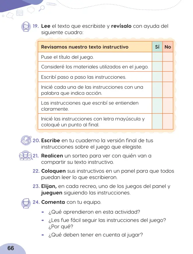Página 68 de Cuadernillo de Comunicación 2, segundo grado de Primaria · 2023