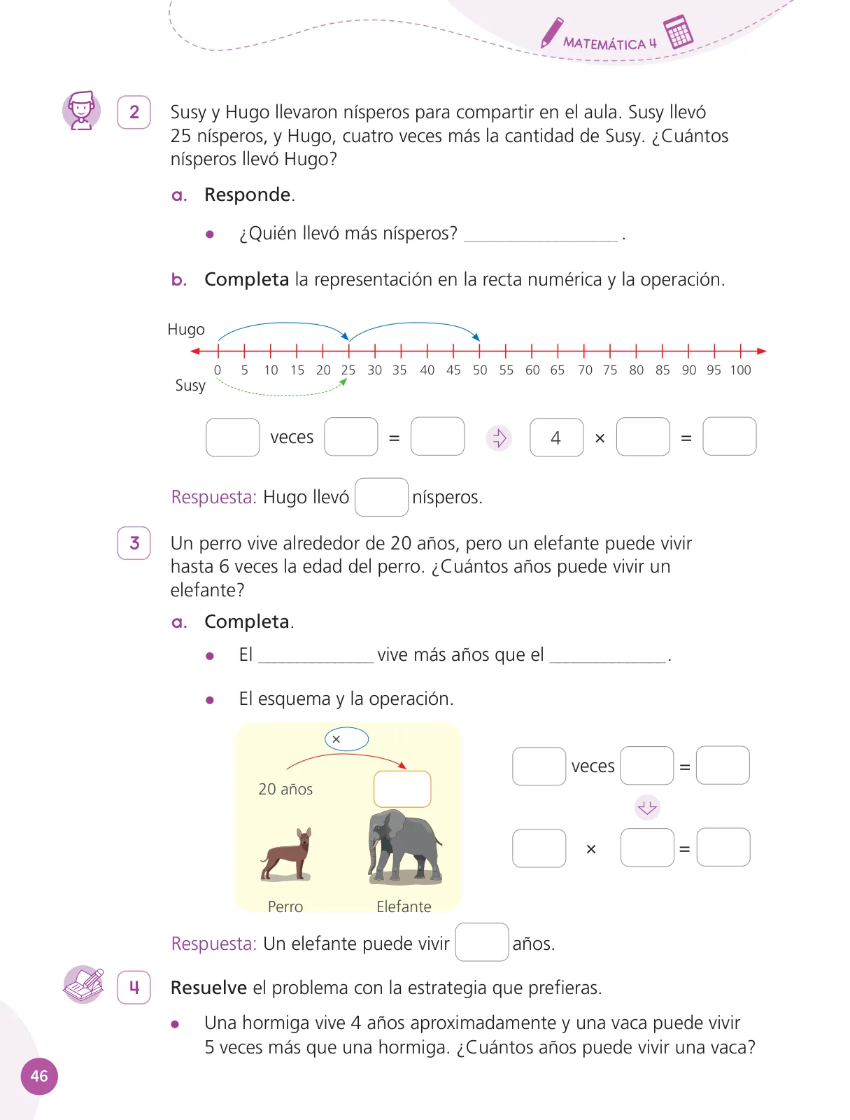 Página 48 de Cuadernillo de Matemática 4, cuarto grado de Primaria · 2023