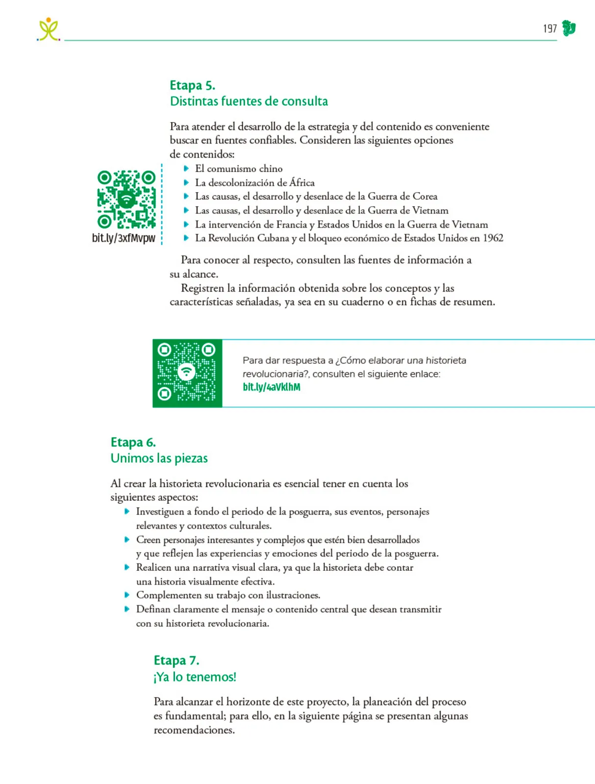 Miniatura página 198 de Colección Nanahuatzin. Nuestro libro de Proyectos.  Tomo III.  Libro de Educación Telesecundaria Grado 3°  Ciclo Escolar 2025 - 2026