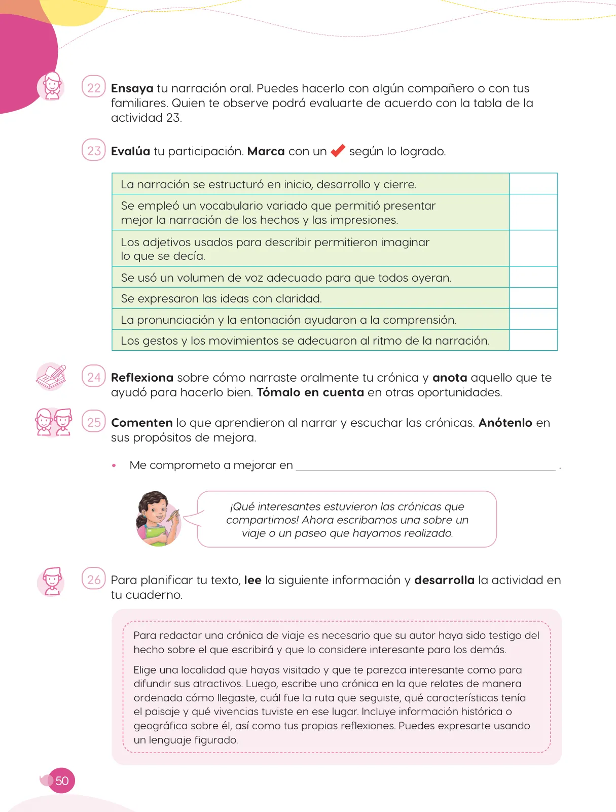 Página 52 de Cuadernillo de Comunicación 6, sexto grado de Primaria · 2023