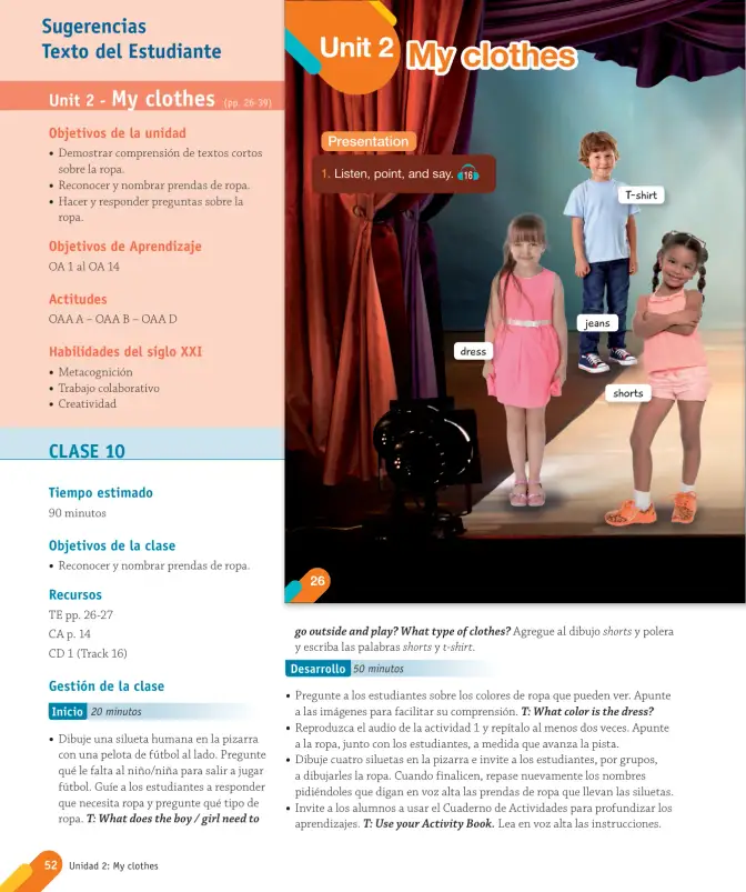 Página 54 de Inglés – Segundo Básico | Texto del Estudiante MINEDUC – Descargar PDF · 2024