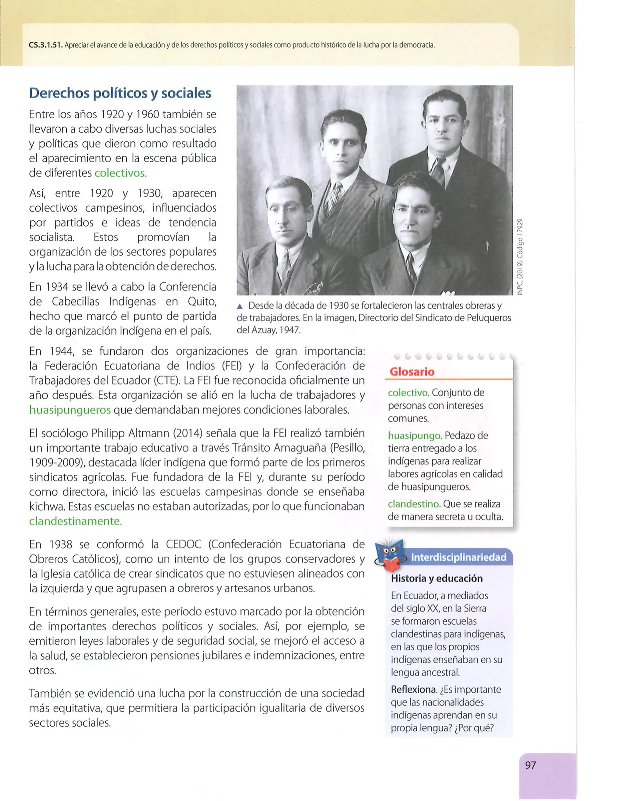 Miniatura página 98 de Estudios Sociales · 7 EGB · 2024