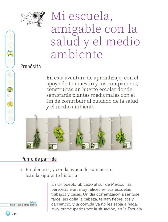 Página 245 de Proyectos Escolares. Libro de Educación Primaria Grado 1° Ciclo Escolar 2025 - 2026