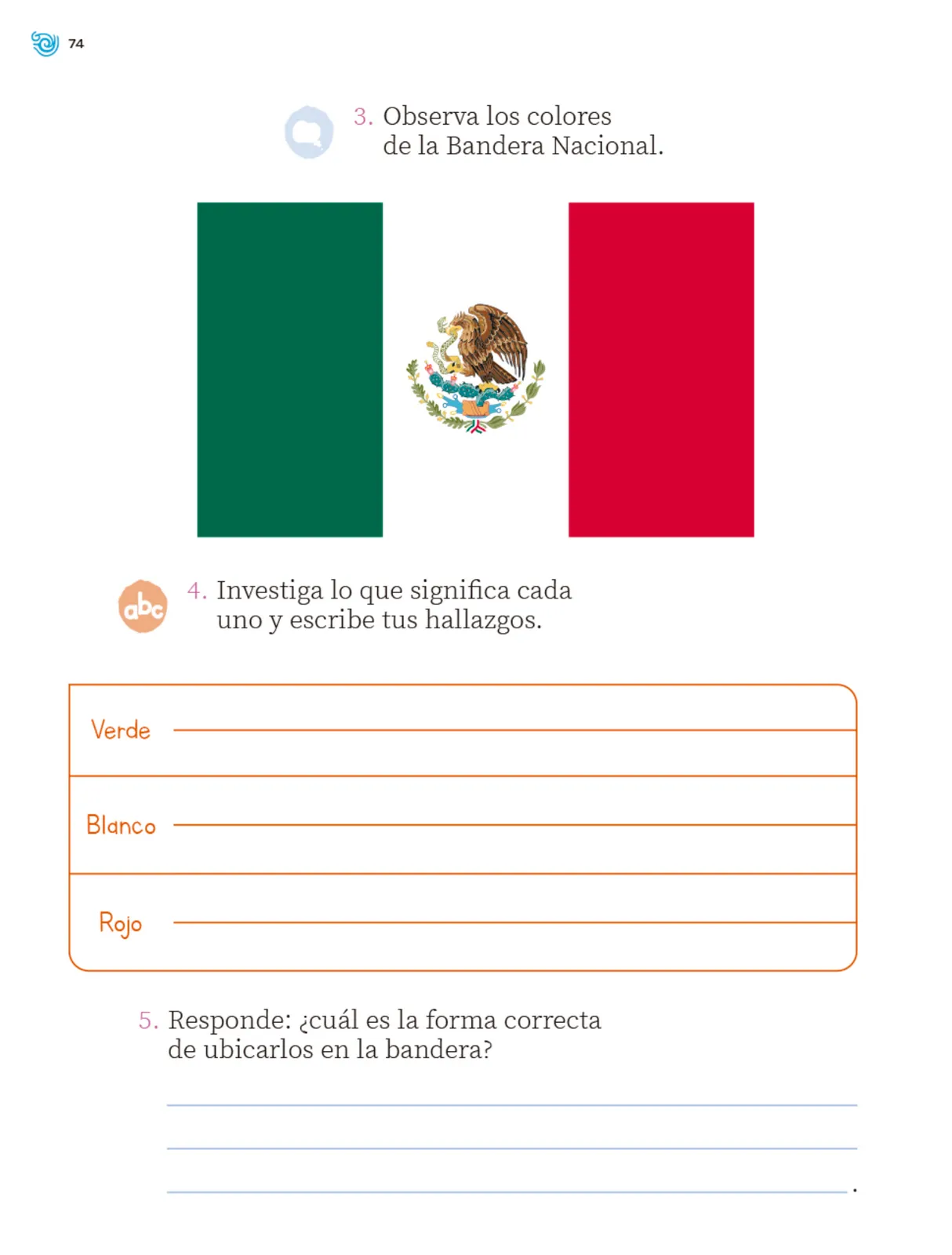 Página 75 de Múltiples lenguajes. Trazos y palabras. Libro de Educación Primaria Grado 2° Ciclo Escolar 2025 - 2026