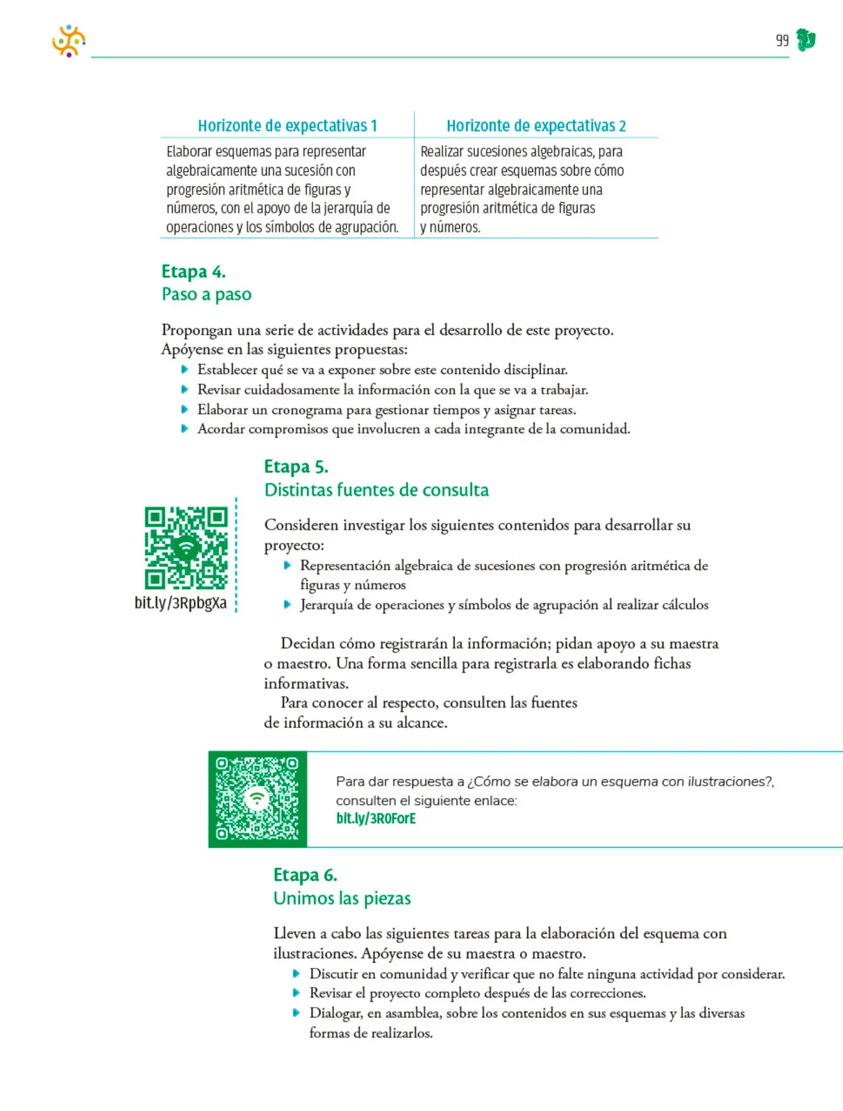 Página 100 de Colección Ximhai. Nuestro libro de Proyectos. Tomo III. Libro de Educación Telesecundaria Grado 1° Ciclo Escolar 2025 - 2026