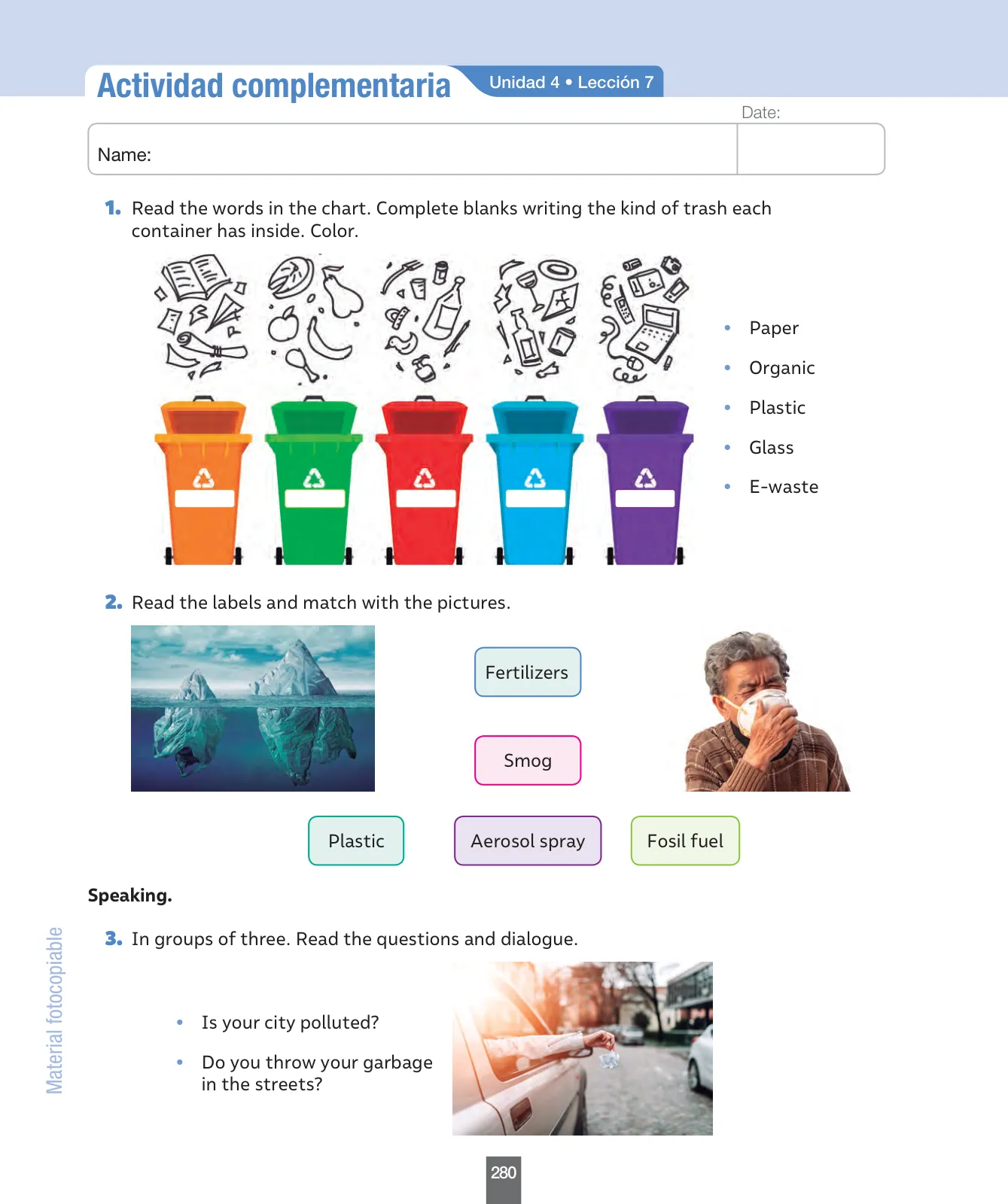 Miniatura página 121 de Inglés – Séptimo Básico | Student’s Book MINEDUC – Descargar PDF · 2024