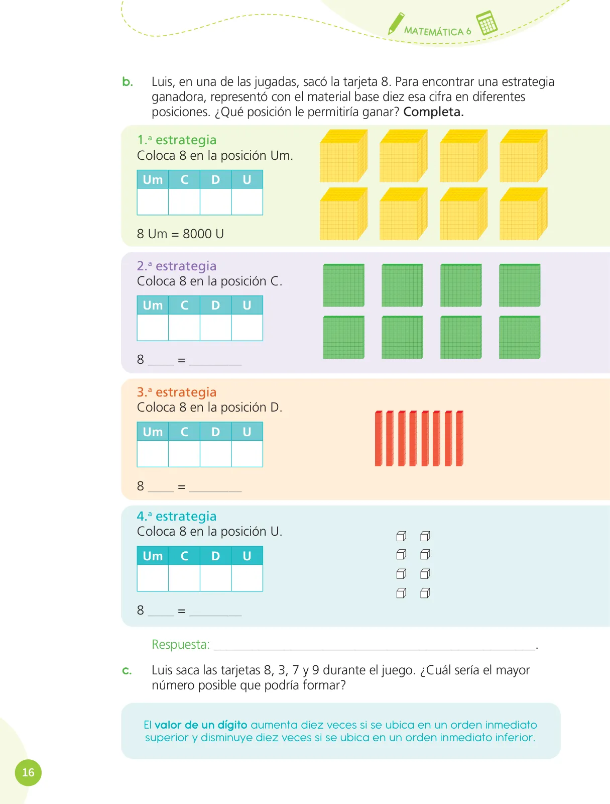 Página 18 de Cuadernillo de Matemática 6, sexto grado de Primaria · 2023