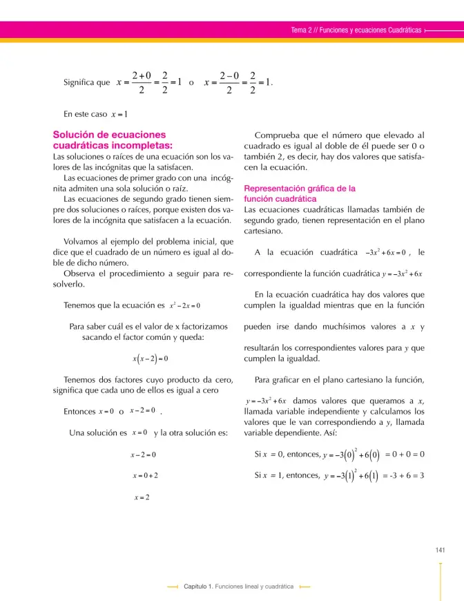 Página 141 de Matematica 9° · Secundaria Activa