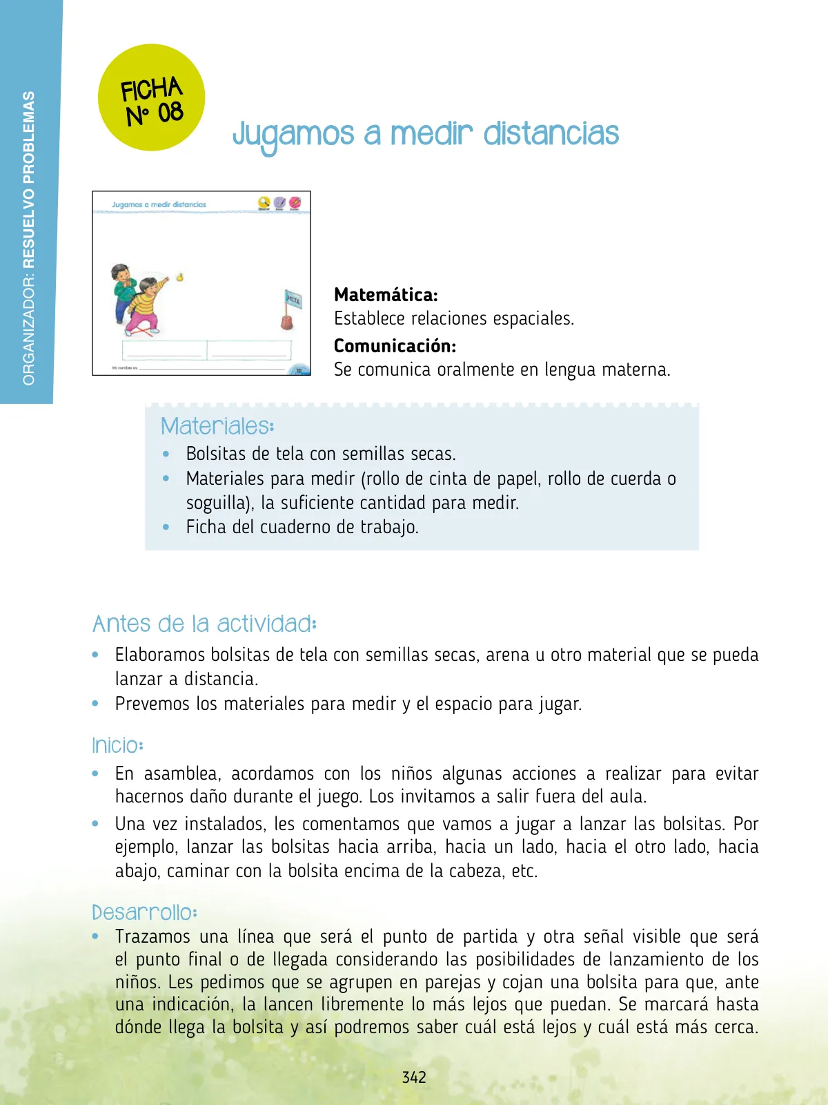 Página 344 de Agenda pedagógica 2017-2018 para docentes de II Ciclo de Instituciones de nivel de Educación Inicial · 2017