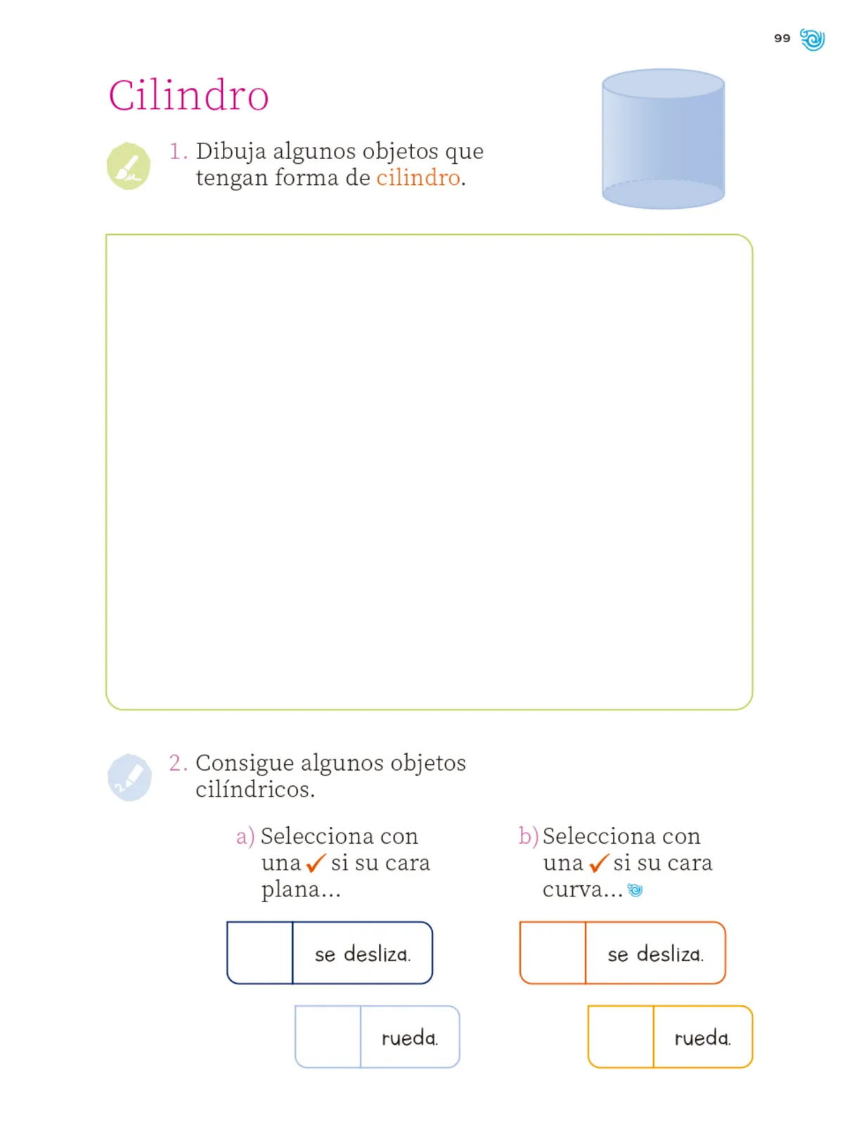 Página 100 de Múltiples lenguajes. Trazos y números.   Libro de Educación Primaria Grado 1°  Ciclo Escolar 2025 - 2026