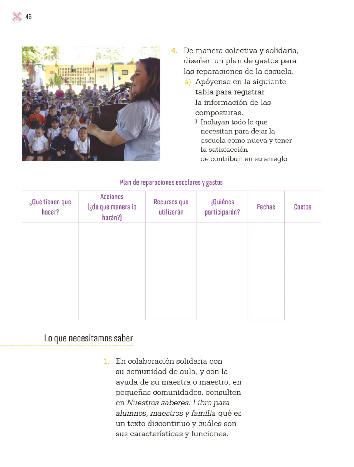Página 49 de Proyectos Escolares.   Libro de Educación Primaria Grado 3°  Ciclo Escolar 2025 - 2026