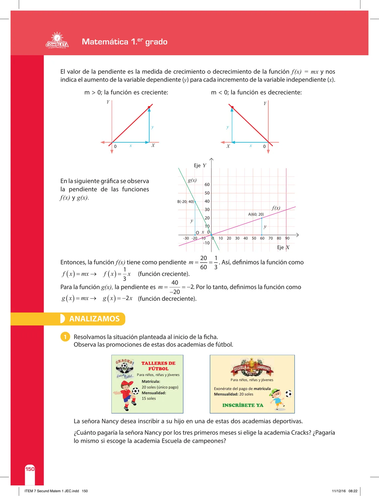 Página 150 de Matemática 1 : cuaderno de reforzamiento pedagógico - JEC · 2016