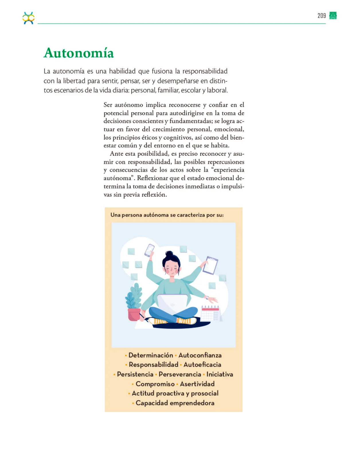 Página 210 de Colección Ximhai. De lo humano y lo comunitario. Libro de Educación Telesecundaria Grado 1° Ciclo Escolar 2025 - 2026