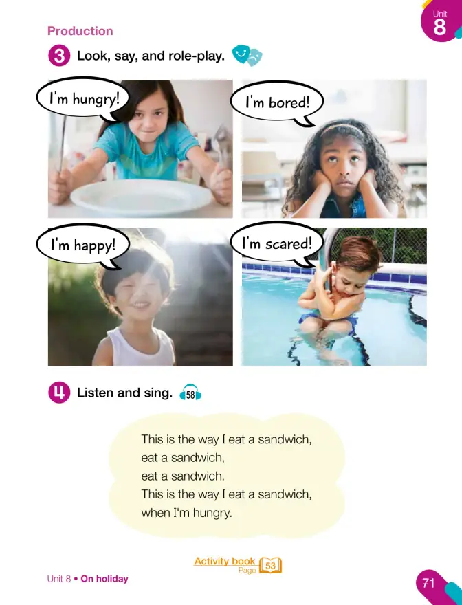 Página 73 de Inglés – Primero Básico | Student’s Book MINEDUC – Descargar PDF · 2024