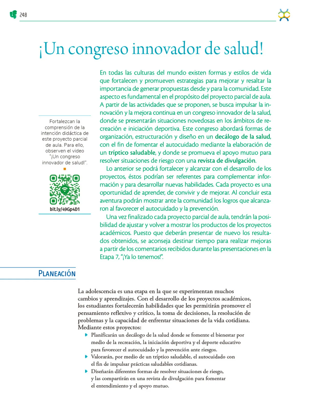 Miniatura página 249 de Colección Nanahuatzin. Nuestro libro de Proyectos.  Tomo III.  Libro de Educación Telesecundaria Grado 3°  Ciclo Escolar 2025 - 2026