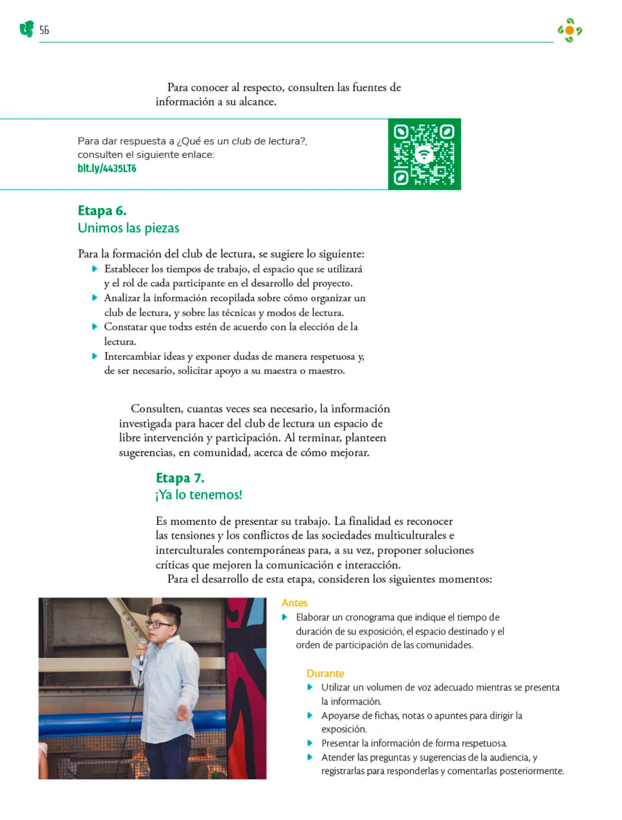 Miniatura página 57 de Colección Sk´asolil. Nuestro libro de Proyectos. Tomo I.    Libro de Educación Telesecundaria Grado 2°  Ciclo Escolar 2025 - 2026