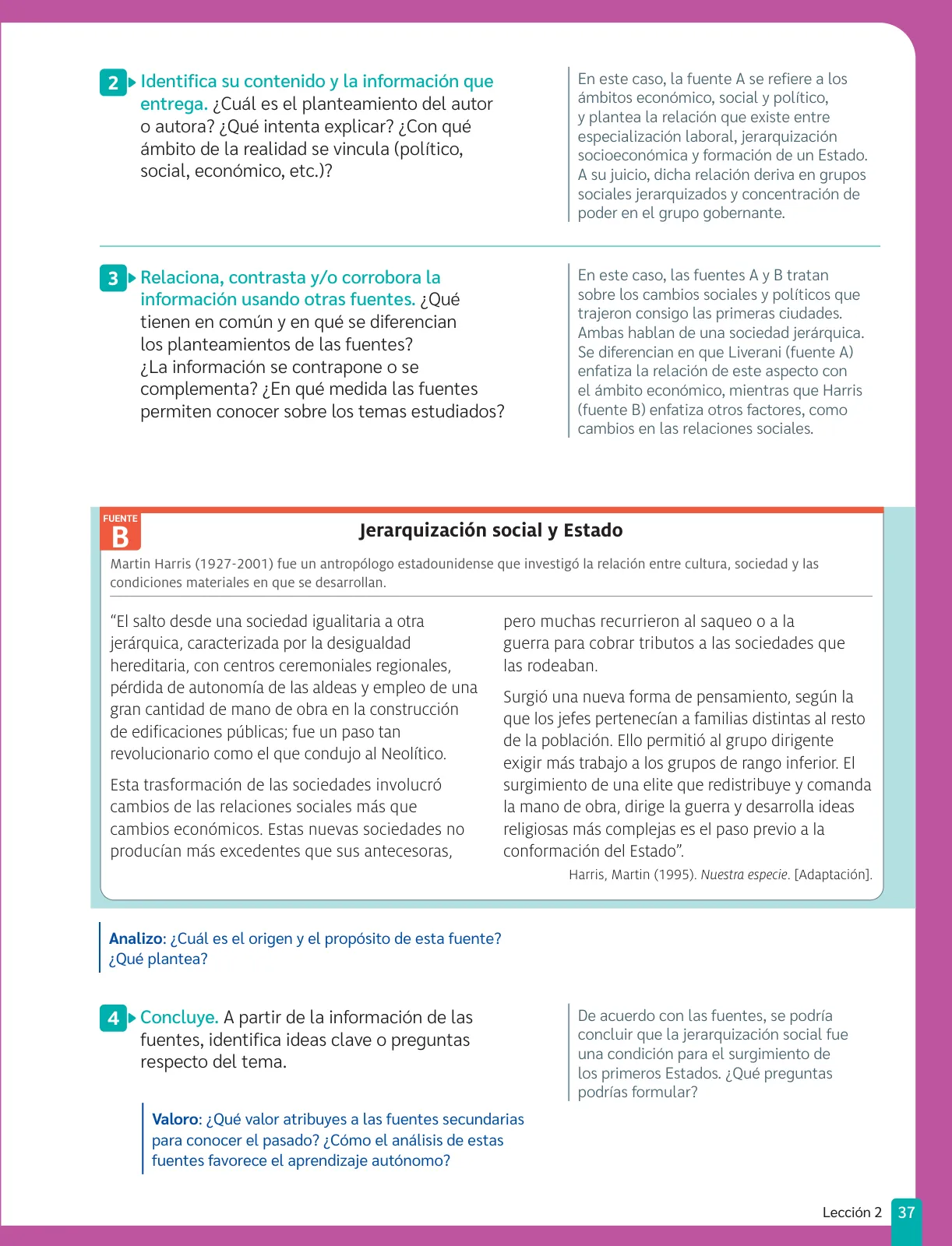 Página 39 de Historia, Geografía y Ciencias Sociales – Séptimo Básico | Texto del Estudiante MINEDUC – Descargar PDF · 2024