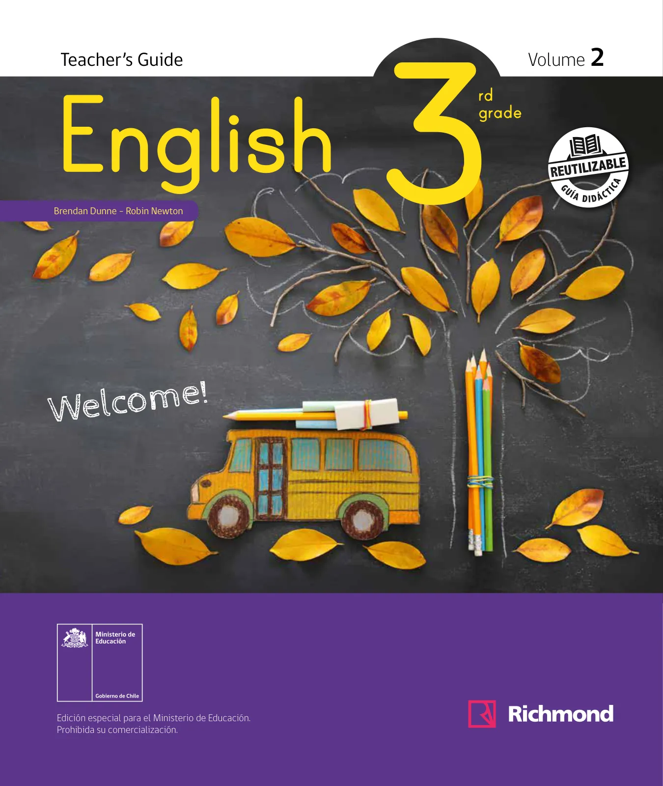 Portada de Inglés – Tercero Básico | Texto del Estudiante MINEDUC – Descargar PDF · 2024