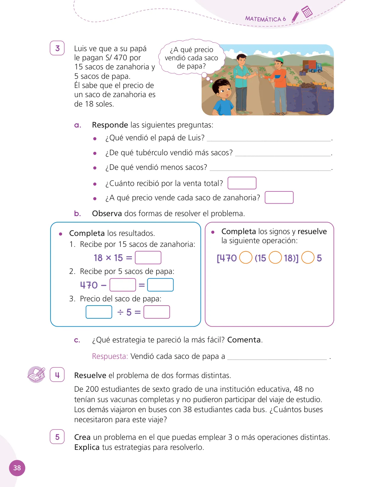 Página 40 de Cuadernillo de Matemática 6, sexto grado de Primaria · 2023