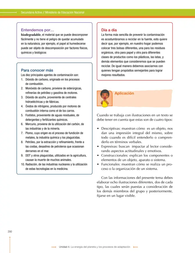 Página 290 de Ciencias Naturales 9° · Secundaria Activa