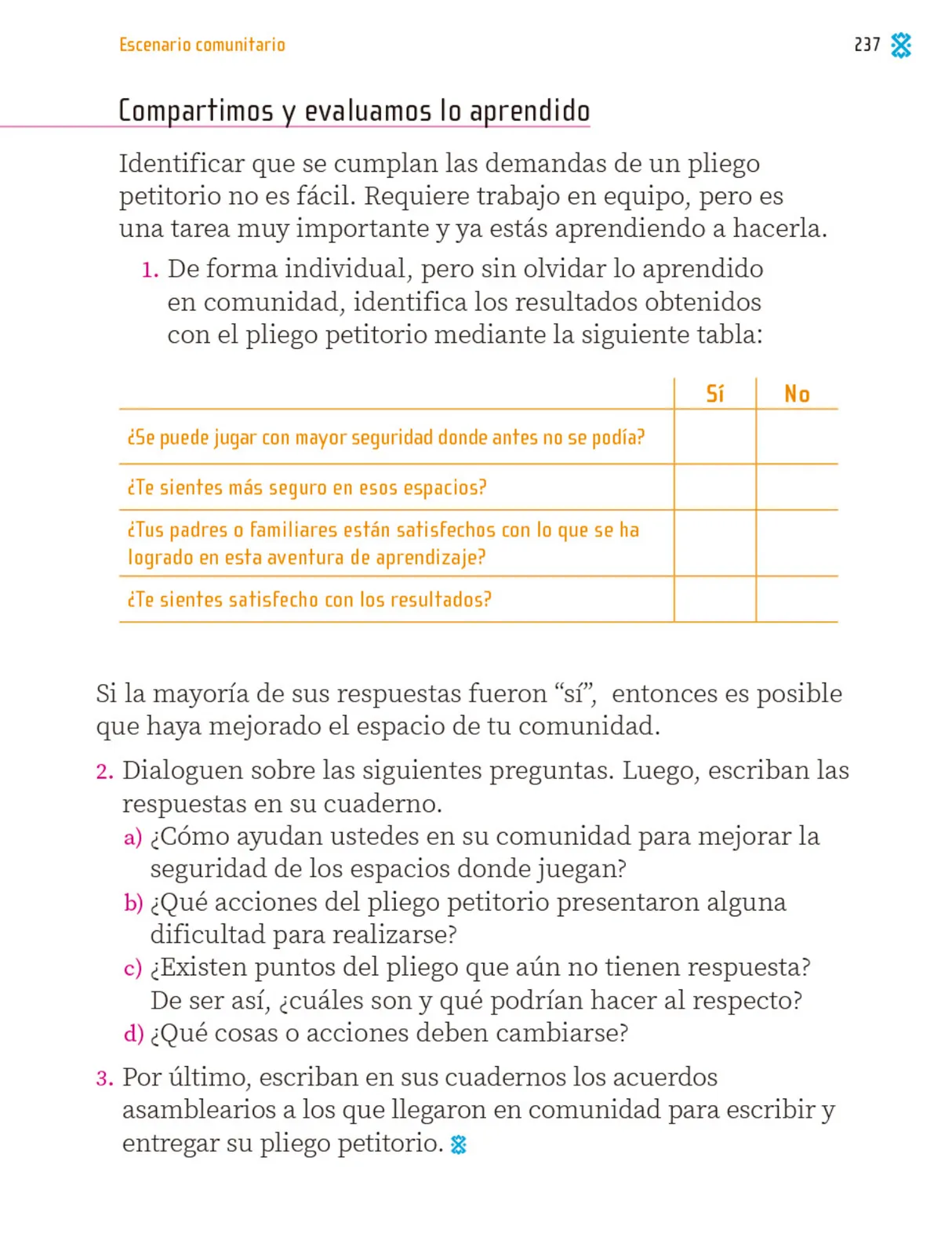 Página 238 de Proyectos Comunitarios. Libro de Educación Primaria Grado 1° Ciclo Escolar 2025 - 2026
