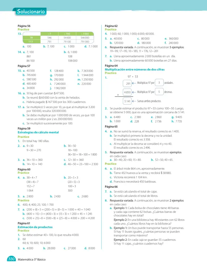Página 286 de Matemática – Quinto Básico | Texto del Estudiante MINEDUC – Descargar PDF · 2024
