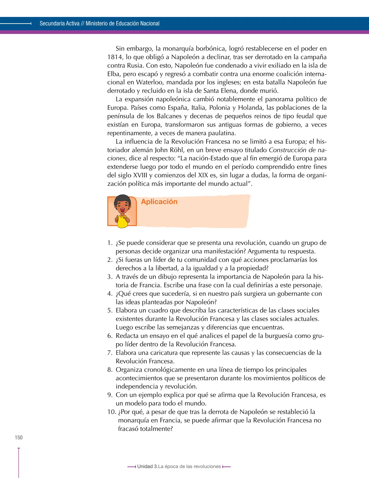 Página 150 de Ciencias Sociales 8° · Secundaria Activa