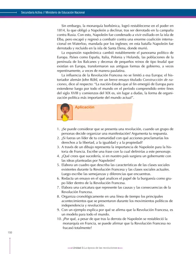 Página 150 de Ciencias Sociales 8° · Secundaria Activa