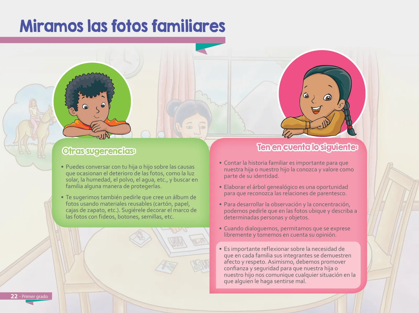 Miniatura página 24 de Aprendemos juntos en familia : guía dirigida a madres y padres. Primer grado de Educación Primaria · 2019