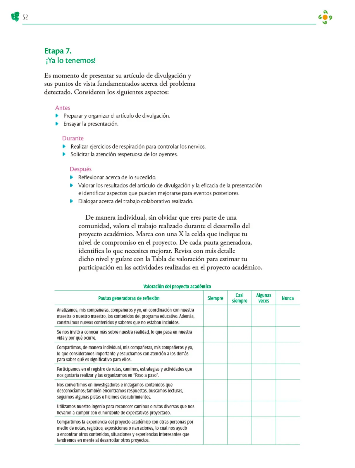 Página 53 de Colección Ximhai. Nuestro libro de Proyectos. Tomo III. Libro de Educación Telesecundaria Grado 1° Ciclo Escolar 2025 - 2026