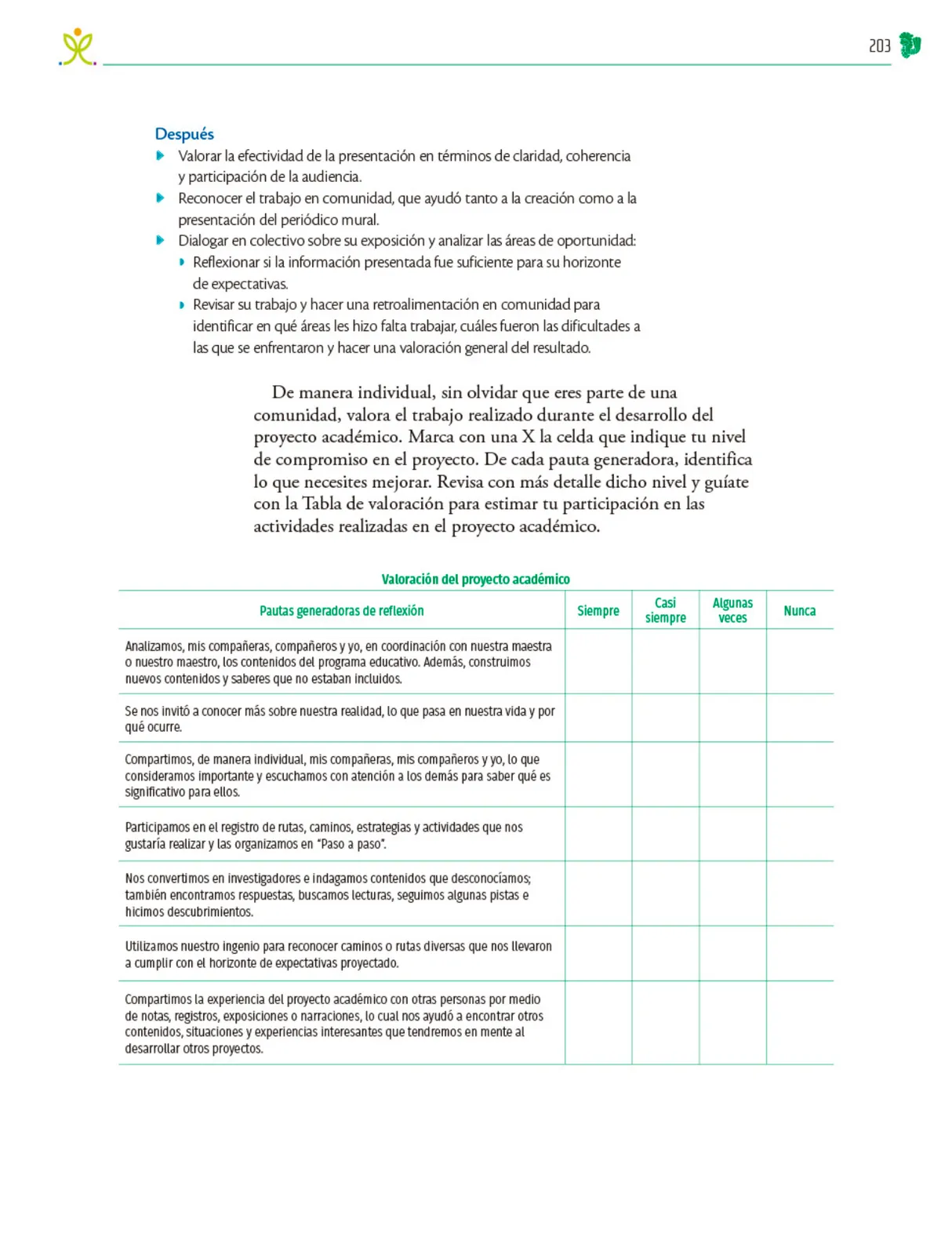 Página 204 de Colección Nanahuatzin. Nuestro libro de Proyectos. Tomo II. Libro de Educación Telesecundaria Grado 3° Ciclo Escolar 2025 - 2026