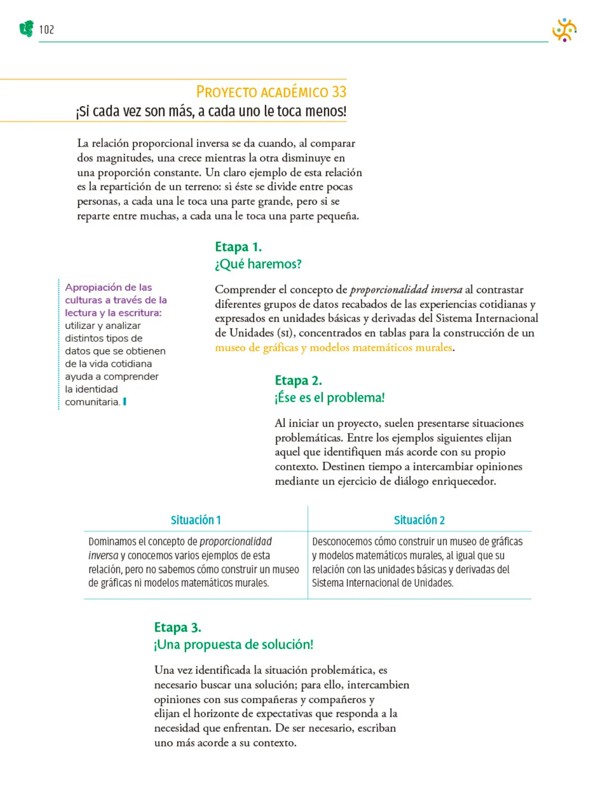 Miniatura página 103 de Colección Sk´asolil. Nuestro libro de Proyectos.  Tomo III.  Libro de Educación Telesecundaria Grado 2°  Ciclo Escolar 2025 - 2026