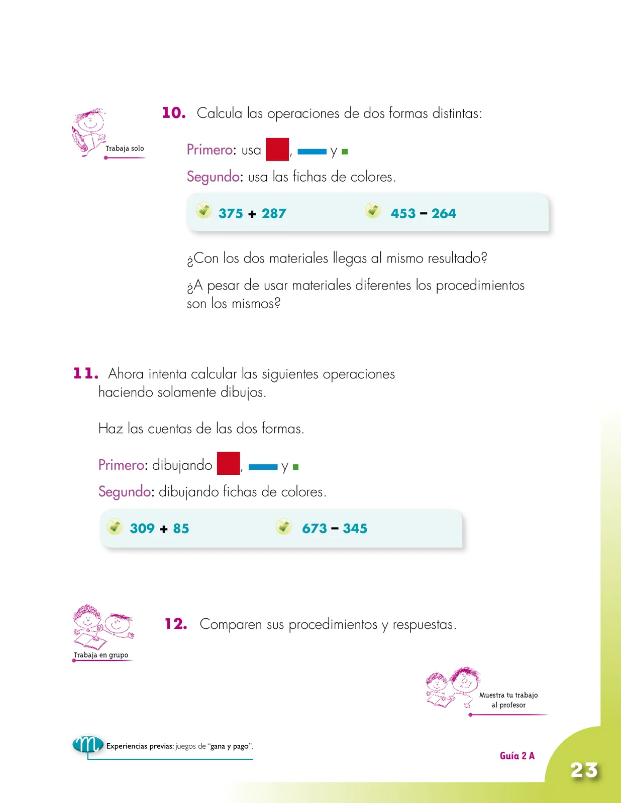 Miniatura página 23 de Matematica 2° · Cartilla 01