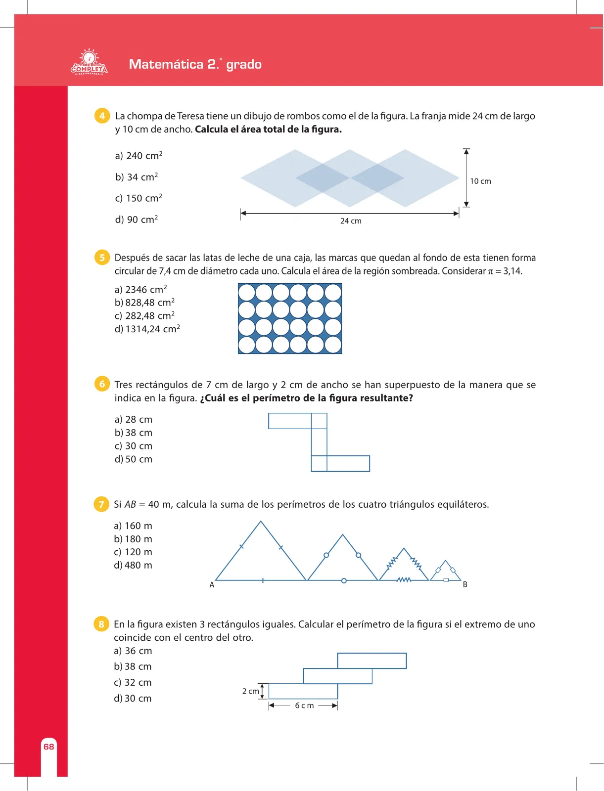 Página 68 de Matemática 2 : cuaderno de reforzamiento pedagógico - JEC · 2016