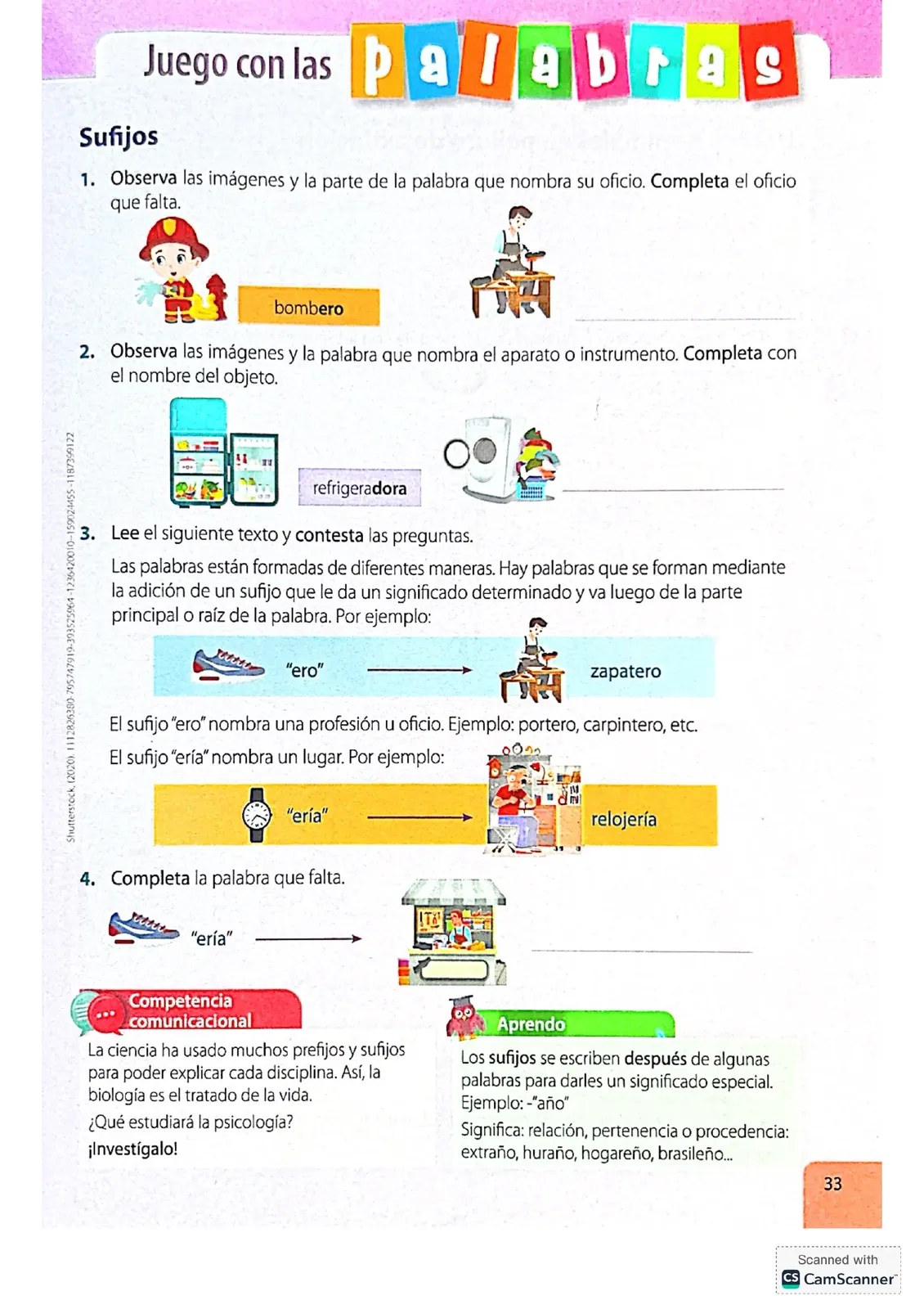 Página 33 de Lengua Y Literatura · 4 EGB · 2024