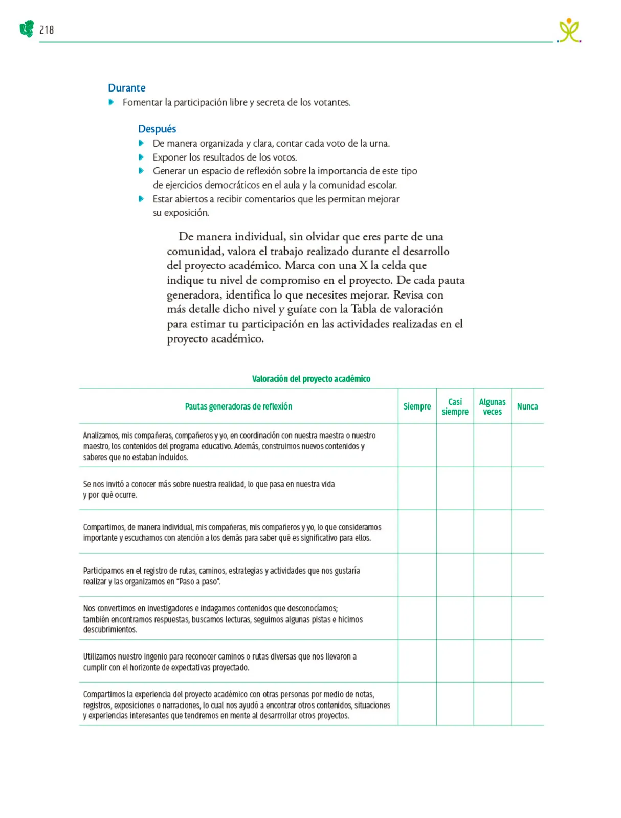 Página 219 de Colección Nanahuatzin. Nuestro libro de Proyectos. Tomo I.   Libro de Educación Telesecundaria Grado 3°  Ciclo Escolar 2025 - 2026