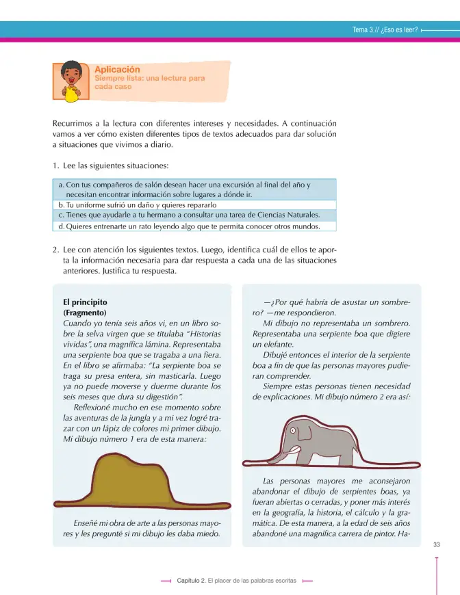 Página 33 de Lenguaje 6° · Secundaria Activa