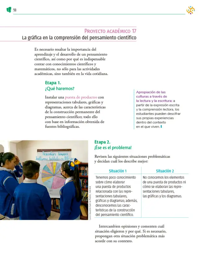 Página 99 de Colección Ximhai. Nuestro libro de Proyectos. Tomo II. Libro de Educación Telesecundaria Grado 1° Ciclo Escolar 2025 - 2026