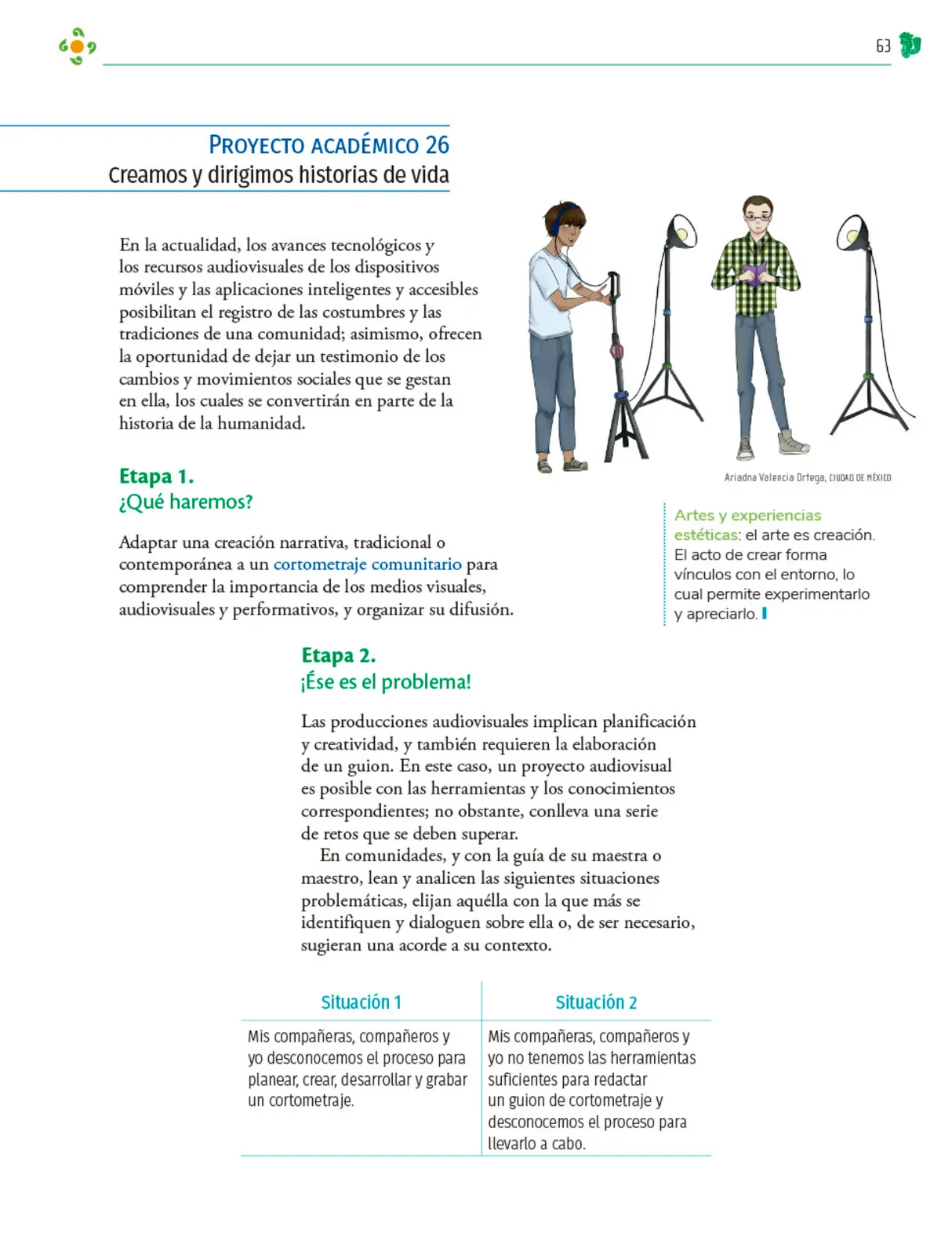 Miniatura página 64 de Colección Nanahuatzin. Nuestro libro de Proyectos.  Tomo II.  Libro de Educación Telesecundaria Grado 3°  Ciclo Escolar 2025 - 2026