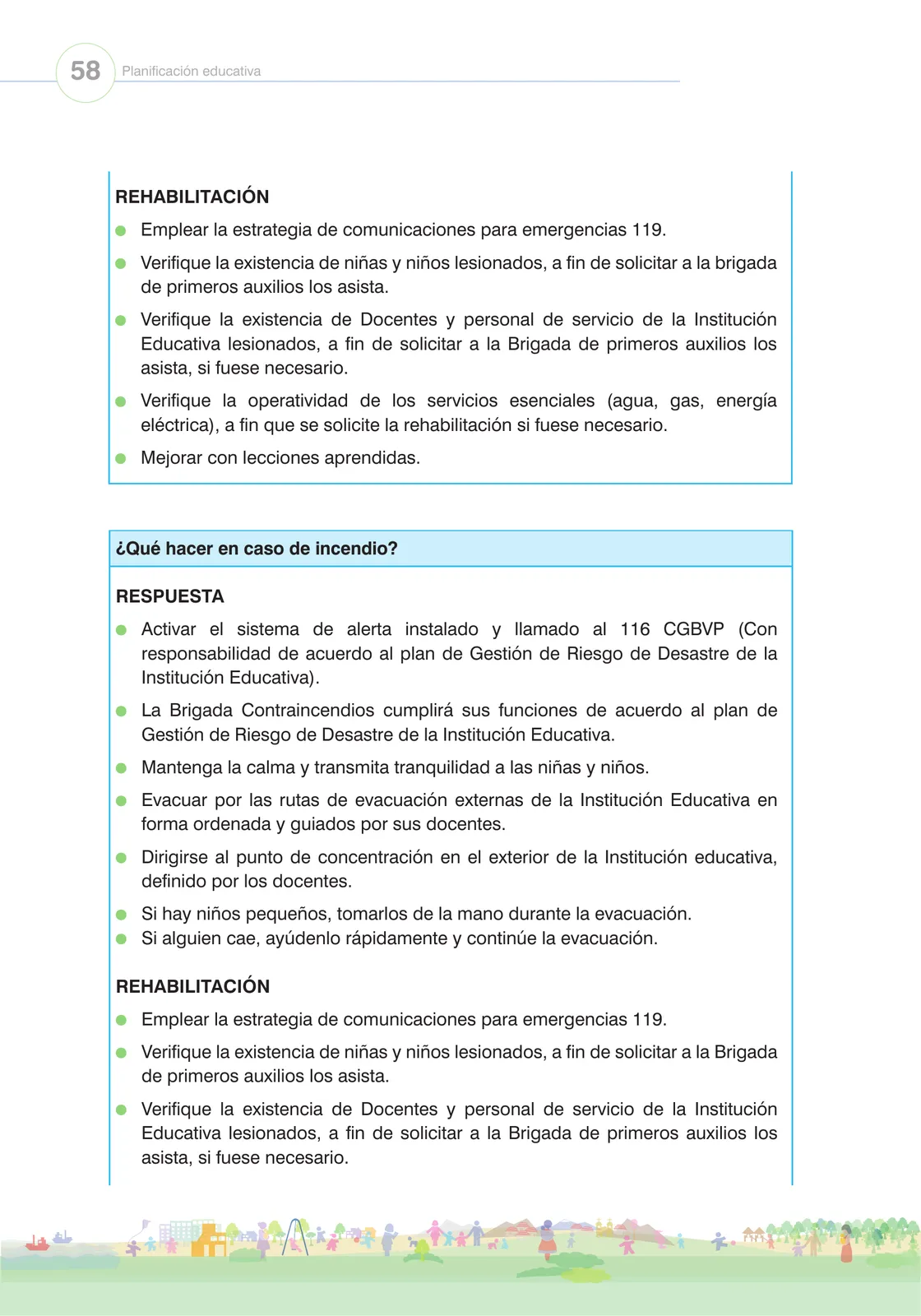 Miniatura página 60 de Orientaciones para el funcionamiento de las cunas y cunas jardín que brindan el servicio de educación y cuidado diurno con atención integral para niñas y niños de 12 a 36 meses : guía del servicio y protocolos · 2024
