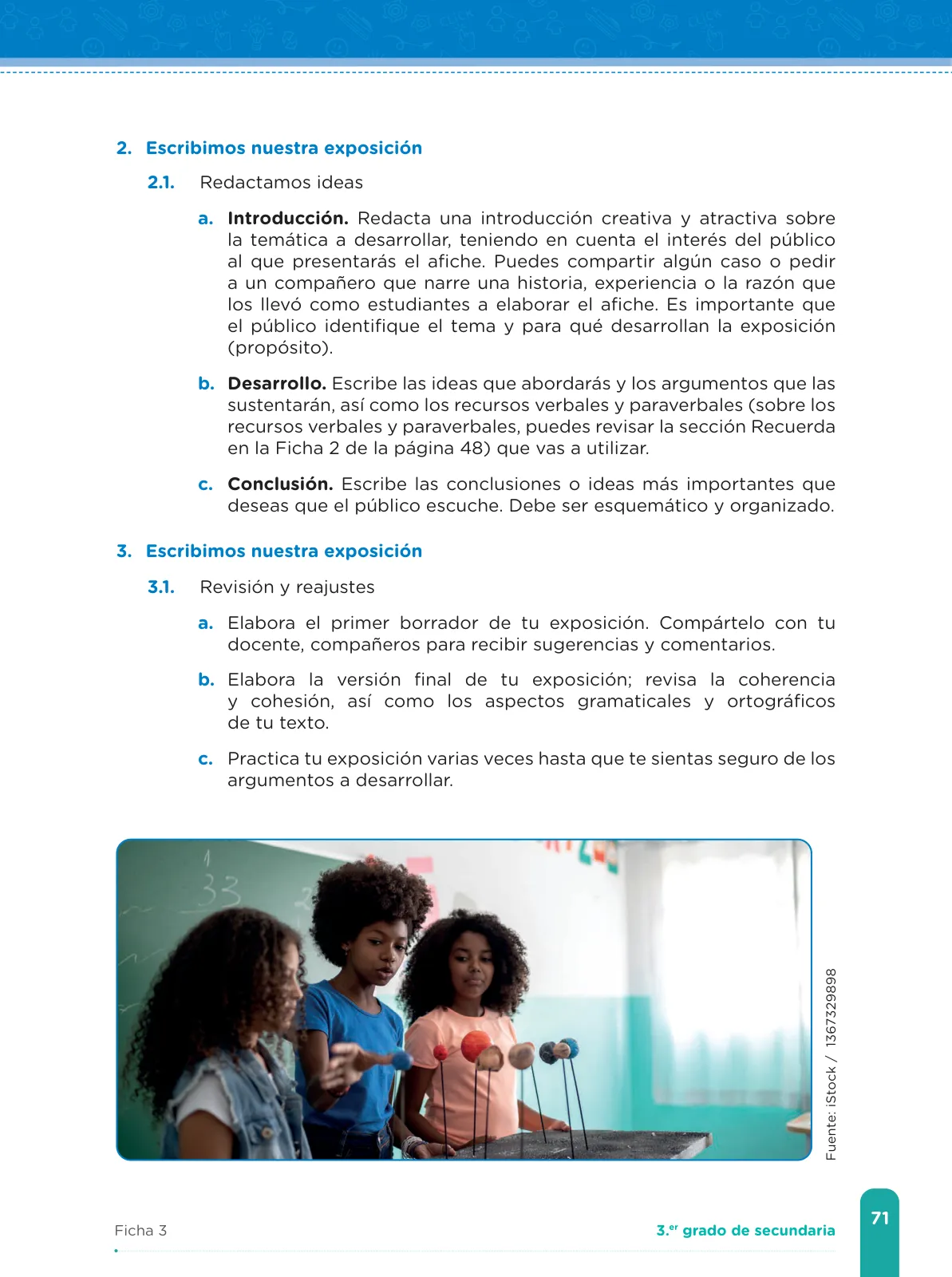 Miniatura página 73 de Fichas de aprendizaje de Comunicación 3 · 2024