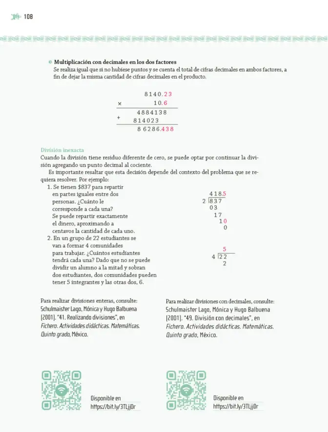 Página 109 de Nuestros saberes: Libro para alumnos, maestros y familia. Libro de Educación Primaria Grado 5° Ciclo Escolar 2025 - 2026