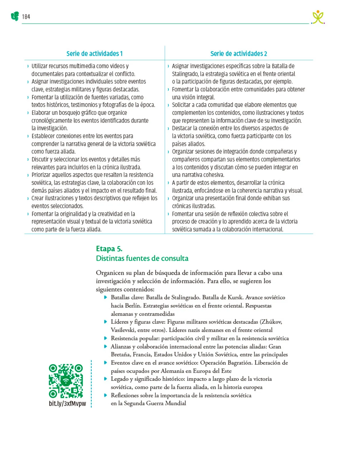 Miniatura página 185 de Colección Nanahuatzin. Nuestro libro de Proyectos.  Tomo III.  Libro de Educación Telesecundaria Grado 3°  Ciclo Escolar 2025 - 2026