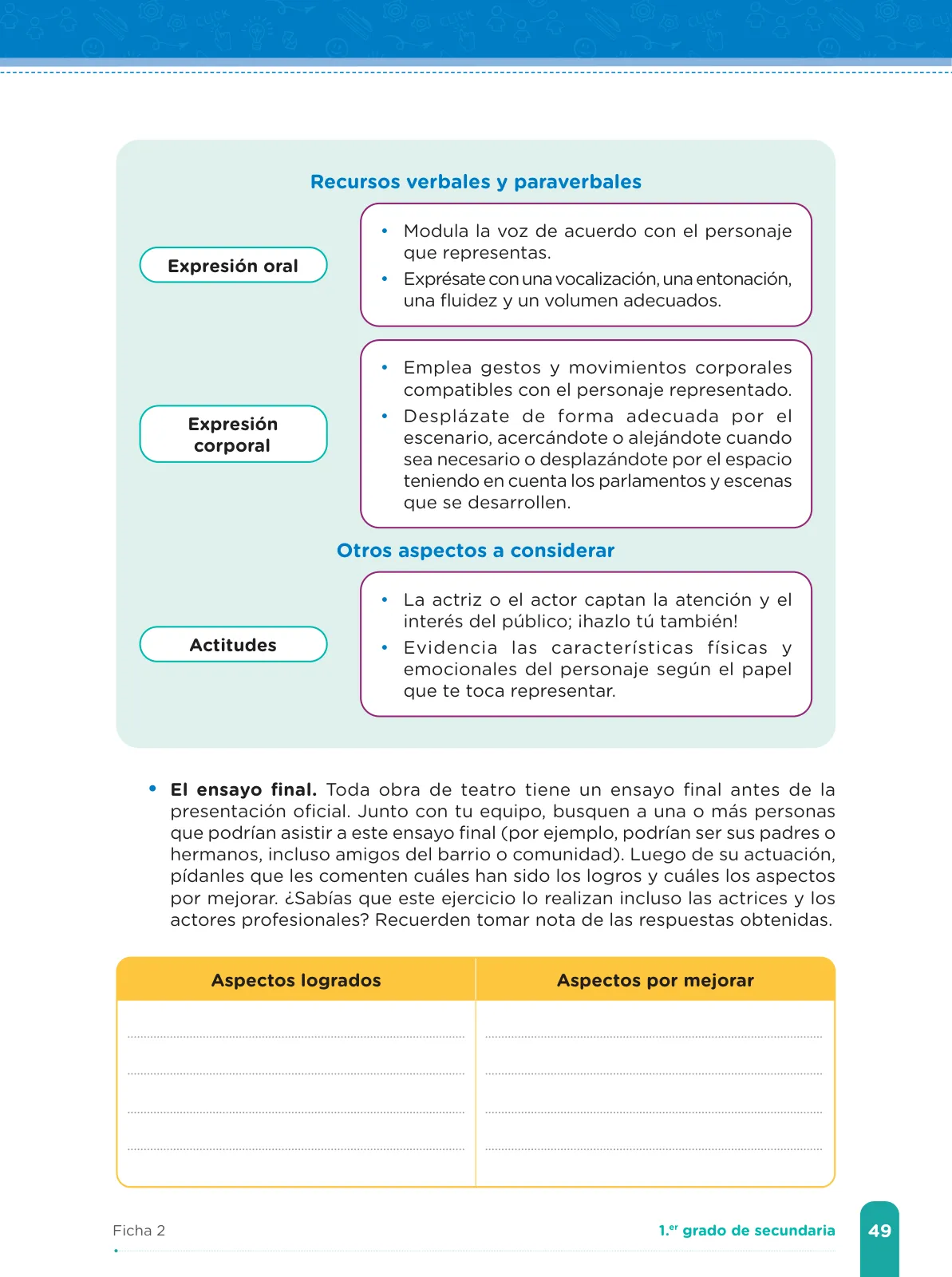Miniatura página 51 de Fichas de aprendizaje de Comunicación 1 · 2024
