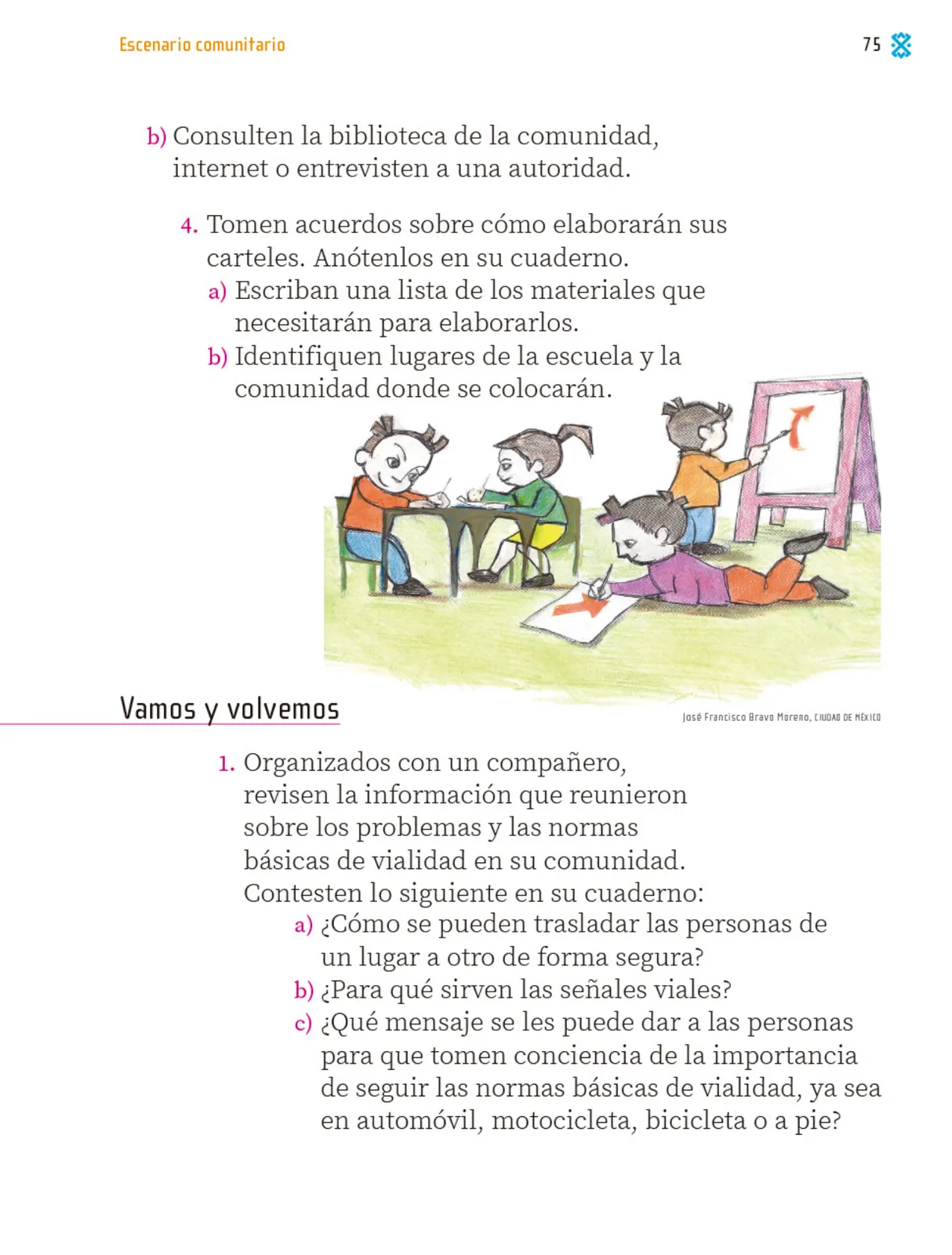 Miniatura página 76 de Proyectos Comunitarios.   Libro de Educación Primaria Grado 1°  Ciclo Escolar 2025 - 2026