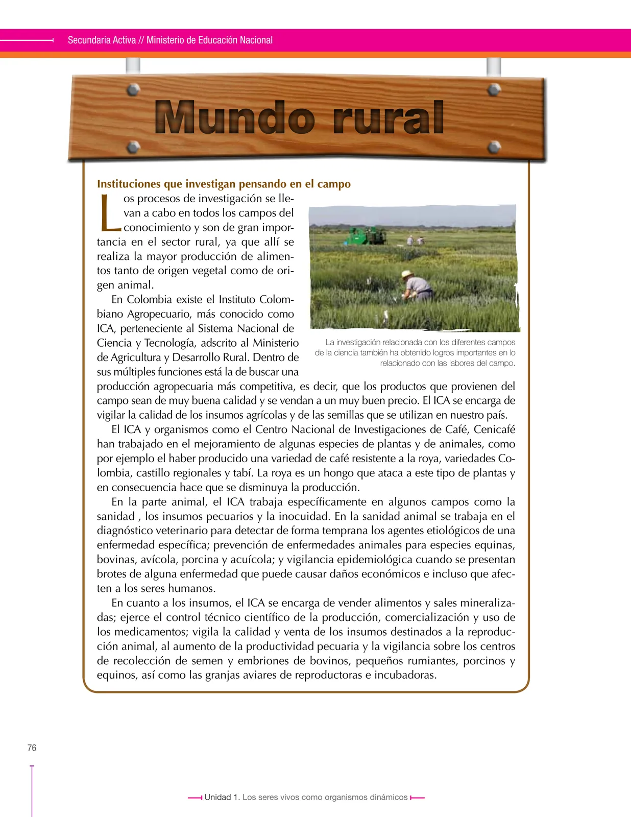 Miniatura página 76 de Ciencias Naturales 8° · Secundaria Activa