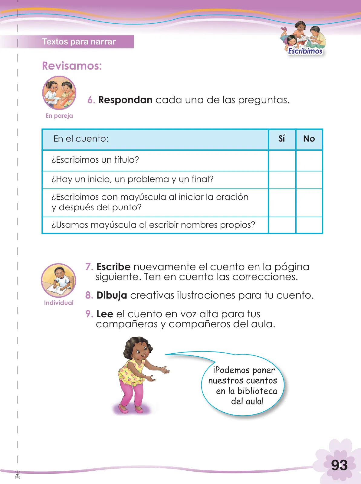 Miniatura página 95 de Comunicación 2 : cuaderno de trabajo para segundo grado de Educación Primaria 2019 · 2019