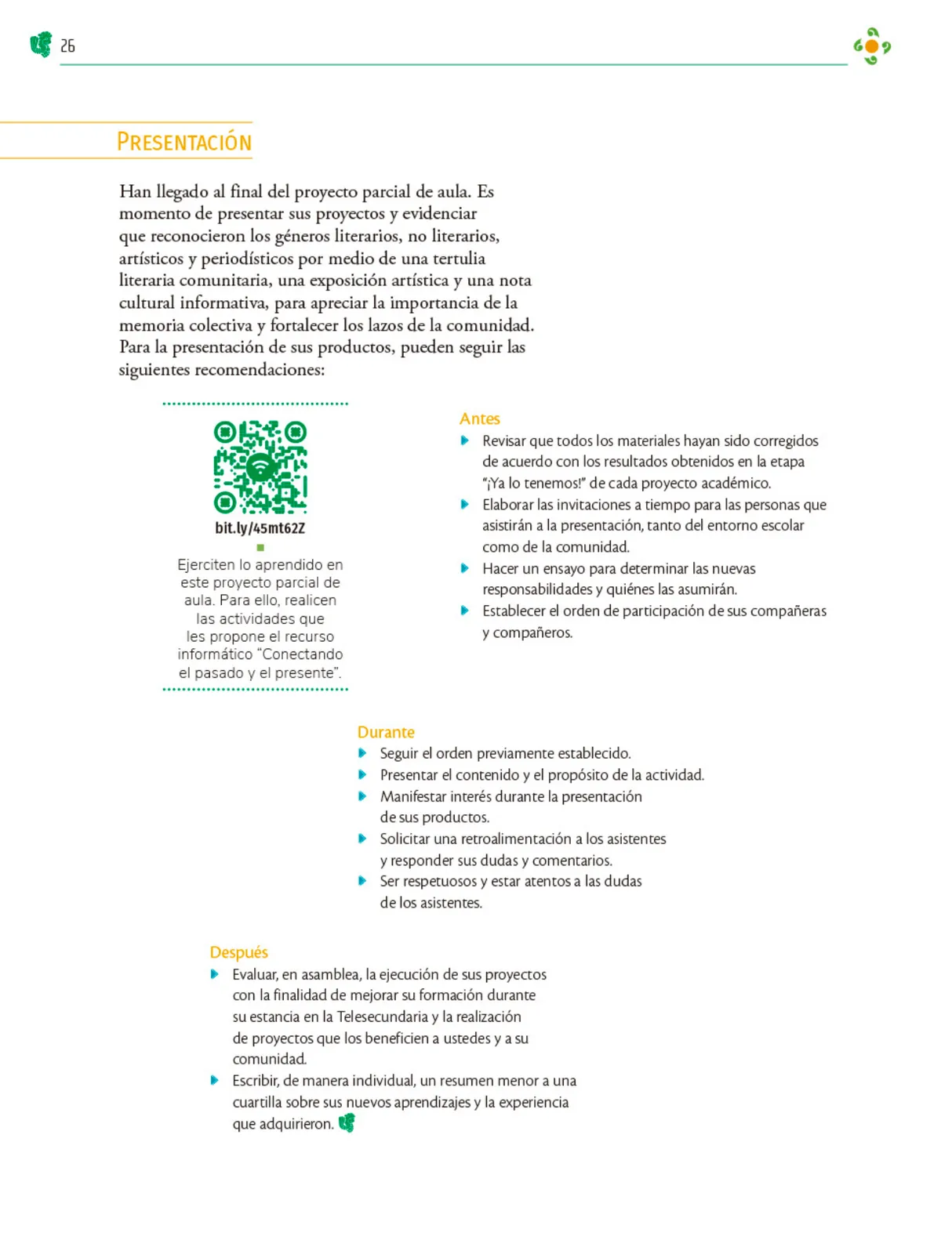 Página 27 de Colección Sk´asolil. Nuestro libro de Proyectos. Tomo III. Libro de Educación Telesecundaria Grado 2° Ciclo Escolar 2025 - 2026