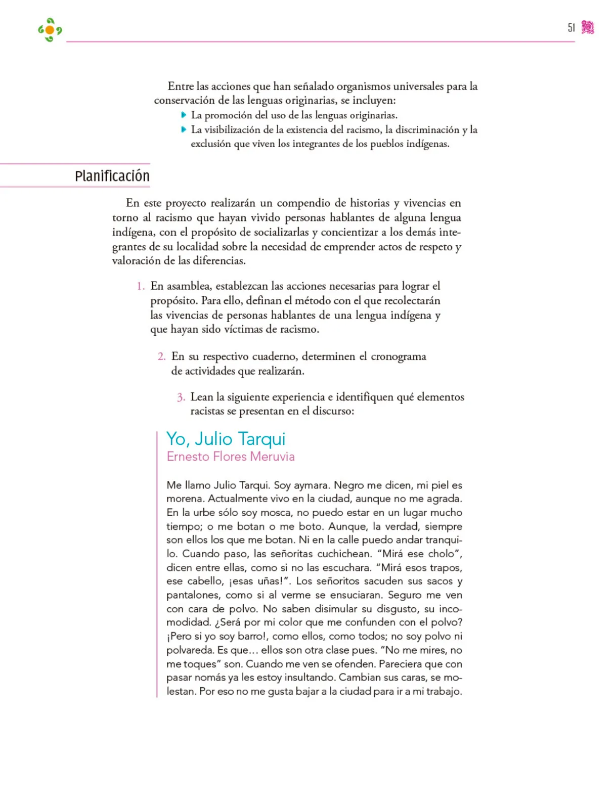 Miniatura página 52 de Colección Ximhai. Nuestro libro de proyectos.   Libro de Educación Secundaria Grado 1°  Ciclo Escolar 2025 - 2026