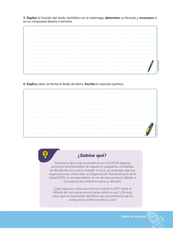 Página 68 de Quimica 3° · Bgu 3 Quimica 2024 · 2024